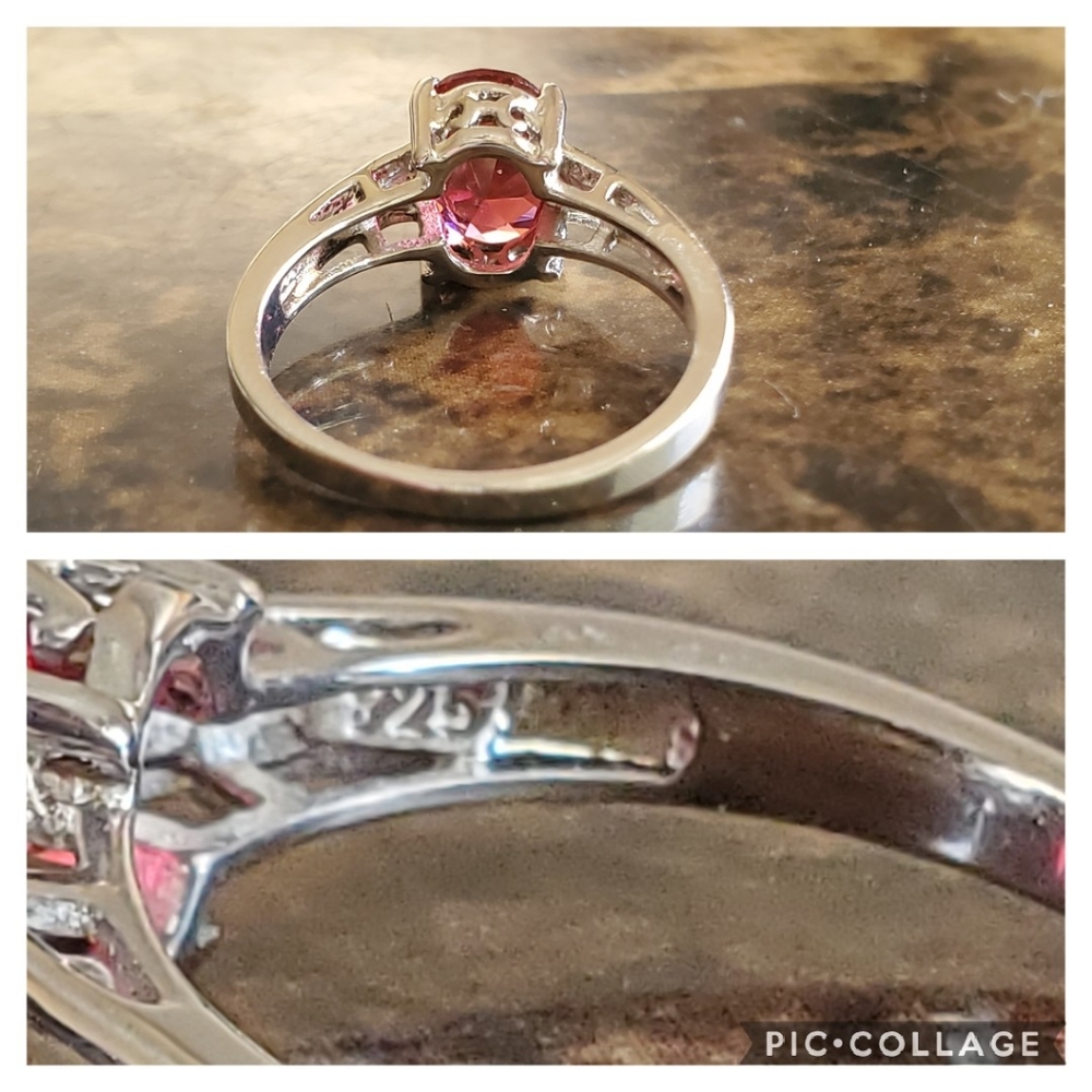 Genuine 2ct Ruby Solitaire Ring Size 6 - image 5